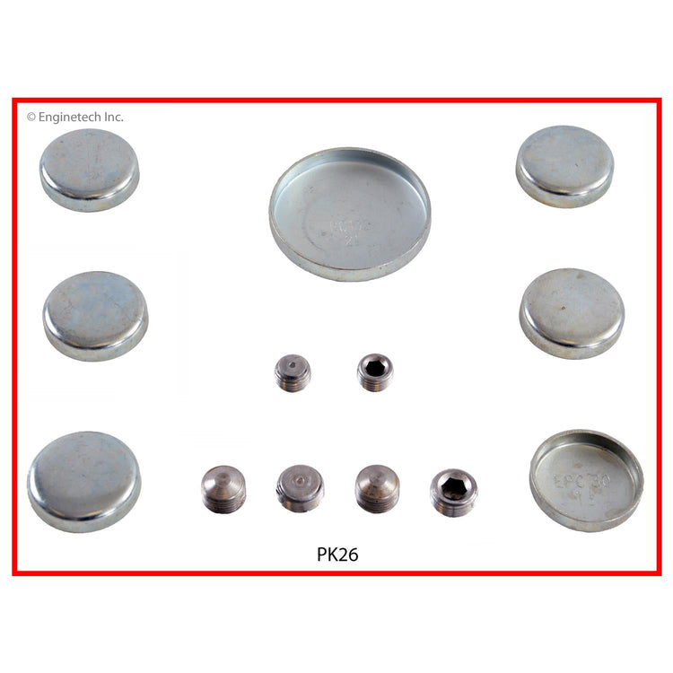 Enginetech PK26 Engine Expansion Plug Kit — Steel, Iron Engine Replacement Components