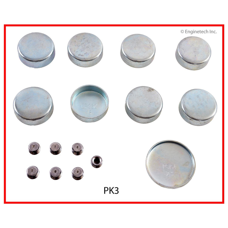 Enginetech Engine Expansion Plug Kit - Iron, Part Number PK3