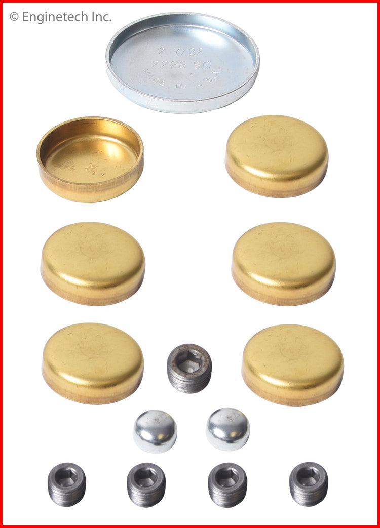 Enginetech PK59B Brass Engine Expansion Plug Kit for Automotive Applications