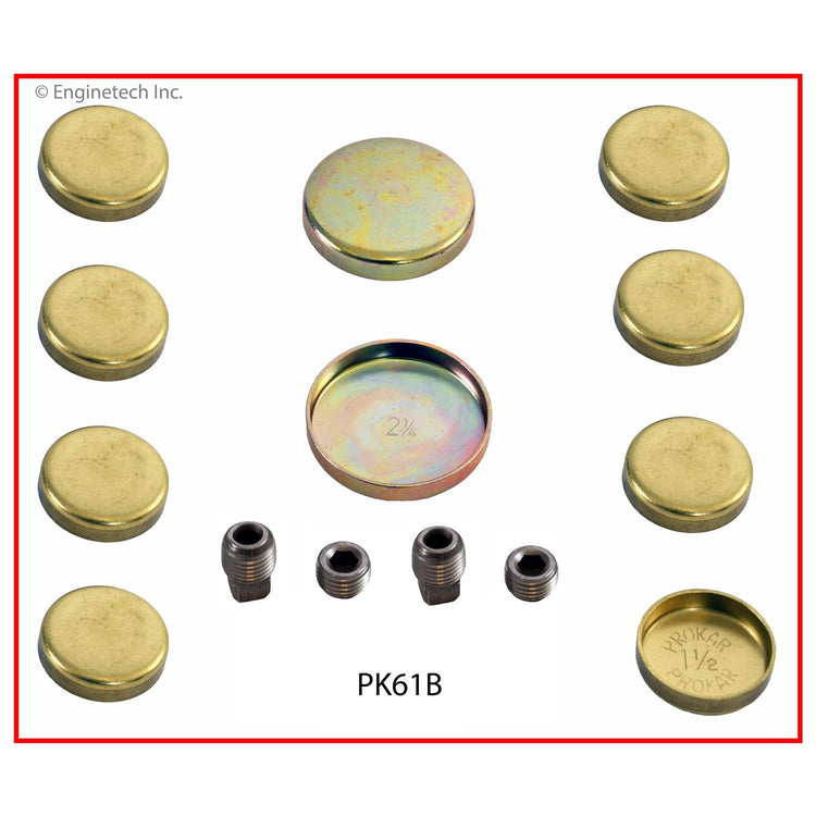 Enginetech PK61B Brass Engine Expansion Plug Kit for Ford and Mercury Vehicles