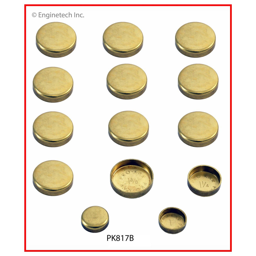 Enginetech PK817B Brass Engine Expansion Plug Kit for Dodge Ram 2500 (1994-2003)
