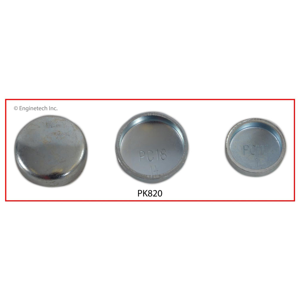 Enginetech PK820 Engine Expansion Plug Kit for Chevrolet Camaro, Corvette, and Pontiac Firebird