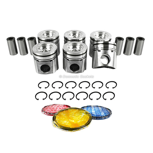 Pistons and Rings fit 03-04 Dodge Ram 5.9L L6 OHV 24v