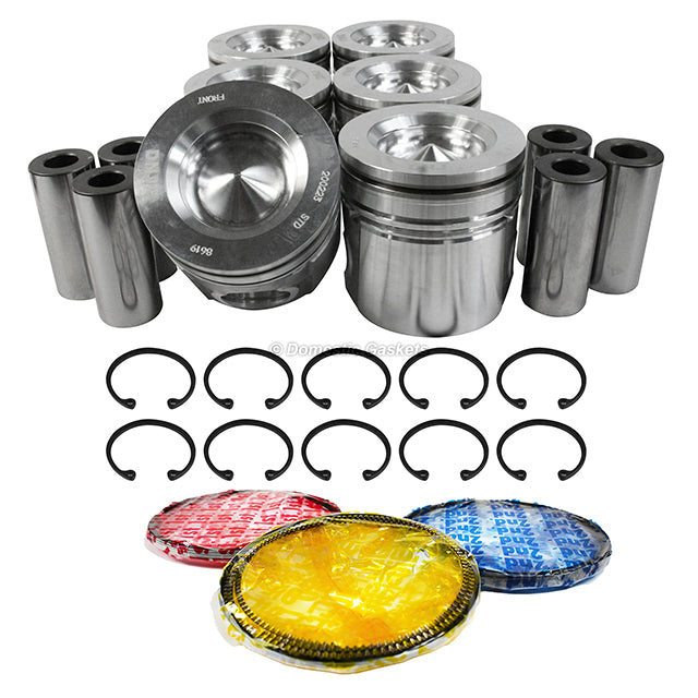 Pistons and Rings fit 07-17 Dodge Ram 6.7L L6 OHV 24v