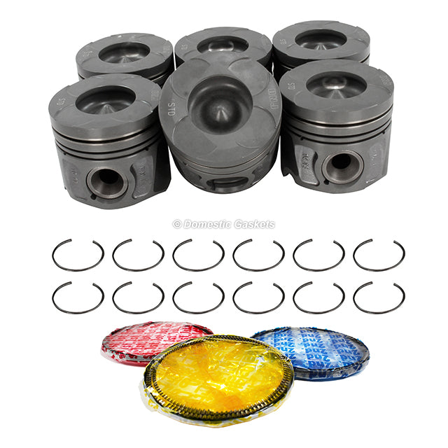 Pistons and Rings fit 14-19 Jeep 3.0L V6 DOHC 24v