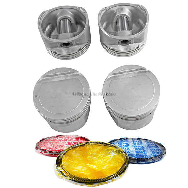Pistons and Rings fit 01-12 Hyundai 2.0L L4 DOHC 16v
