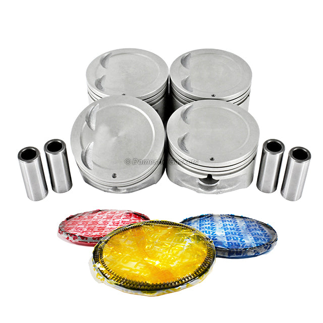 Pistons and Rings fit 01-11 Hyundai 1.6L L4 DOHC 16v