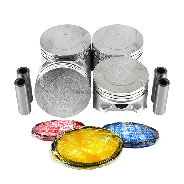 Pistons and Rings fit 97-02 Mitsubishi 1.8L L4 SOHC 16v
