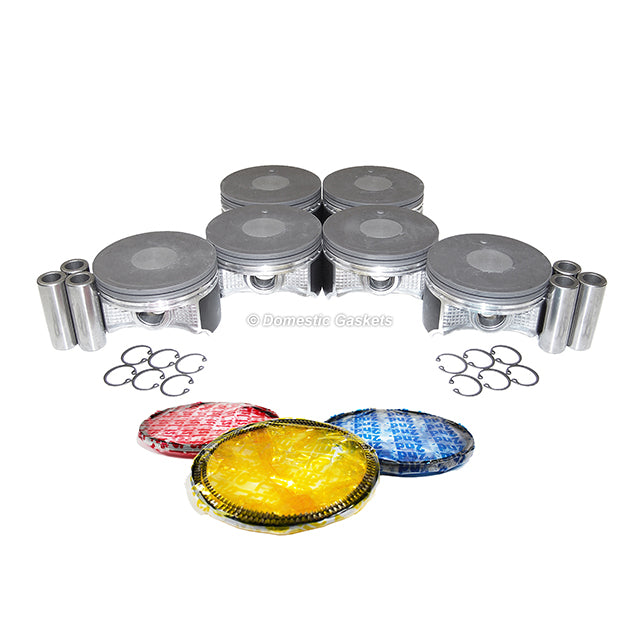 Pistons and Rings fit 03-11 Mitsubishi 3.8L V6 SOHC 24v