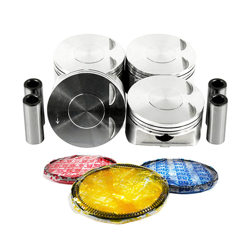 Pistons and Rings fit 08-17 Mitsubishi 2.0L L4 DOHC 16v