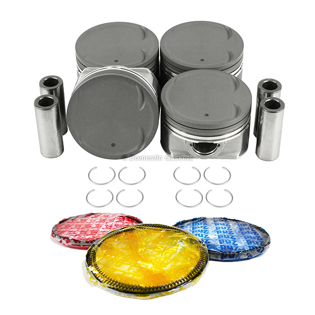 Pistons and Rings fit 08-15 Mitsubishi 2.0L L4 DOHC 16v