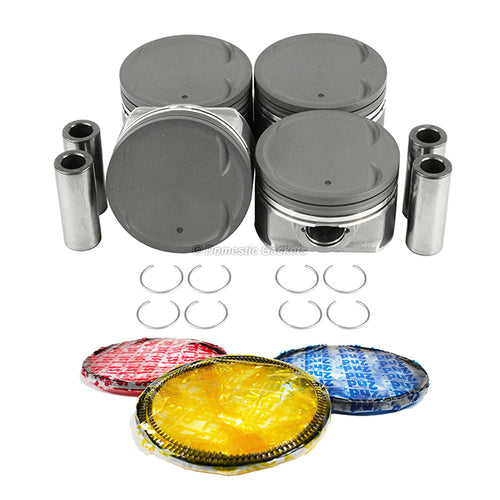 Pistons and Rings fit 08-15 Mitsubishi 2.0L L4 DOHC 16v