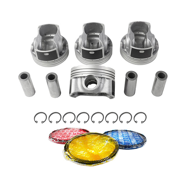 Pistons and Rings fit 00-09 Honda 2.0L-2.2L L4 DOHC 16v