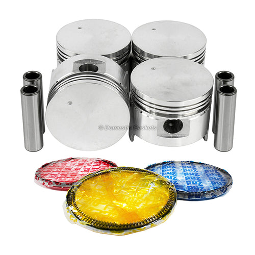 Pistons and Rings fit 82-83 Honda 1.5L L4 SOHC 8v