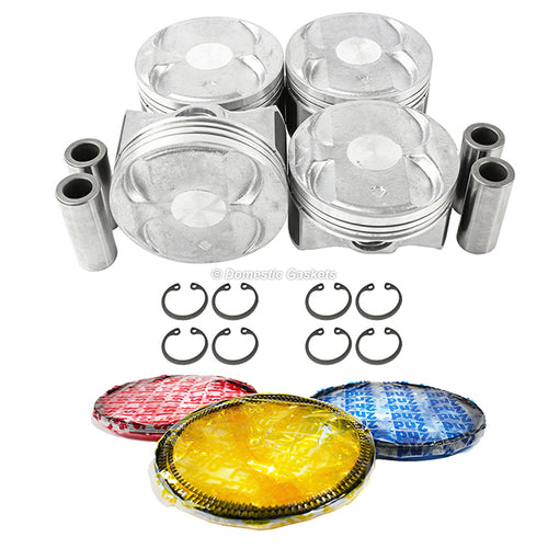 Pistons and Rings fit 09-12 Acura Honda Civic 2.4LDOHC