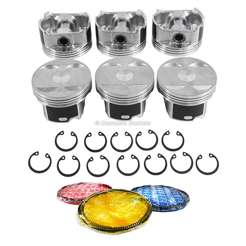 Pistons and Rings fit 08-11 Honda Pilot 3.5L V6 SOHC