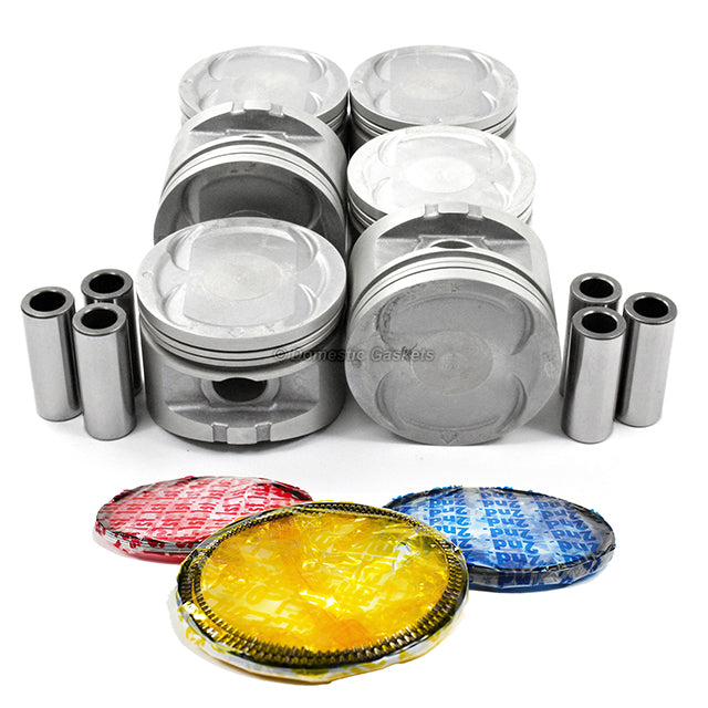 Pistons and Rings fit 95-97 Honda Accord 2.7L V6 SOHC 24v