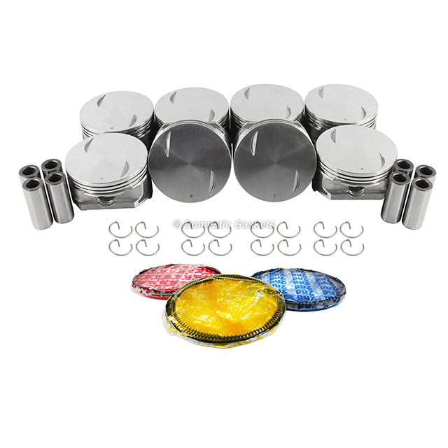 Pistons and Rings fit 01-07 Chevrolet 8.1L V8 OHV 16v