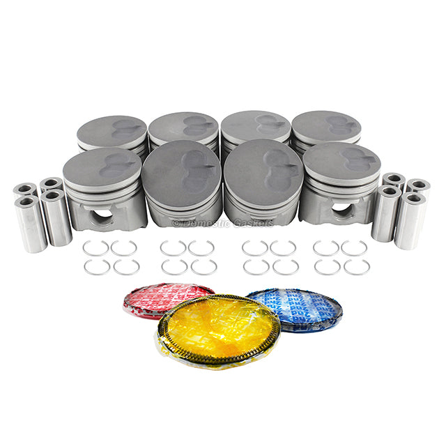 Pistons and Rings fit 92-04 AM 6.5L V8 OHV 16v