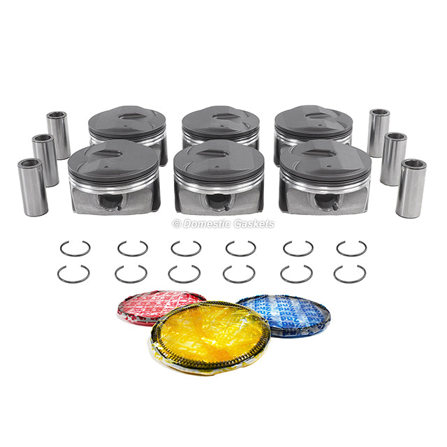 Pistons and Rings fit 10-14 Buick 3.0L V6 DOHC 24v LF1