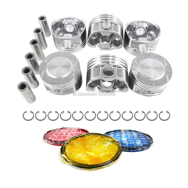 Pistons and Rings fit 00-01 Mazda MPV 2.5L V6 DOHC 24v