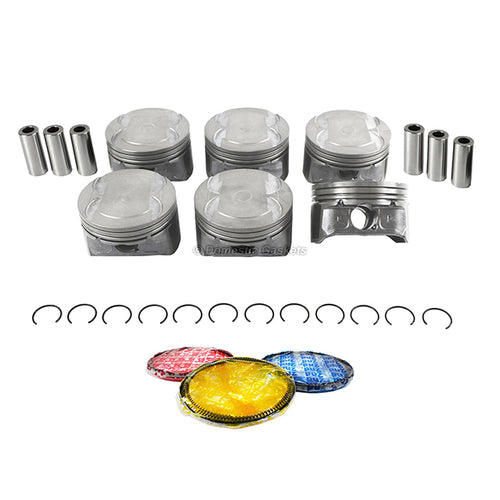 Pistons and Rings fit 07-12 Ford 3.5L V6 Duratec
