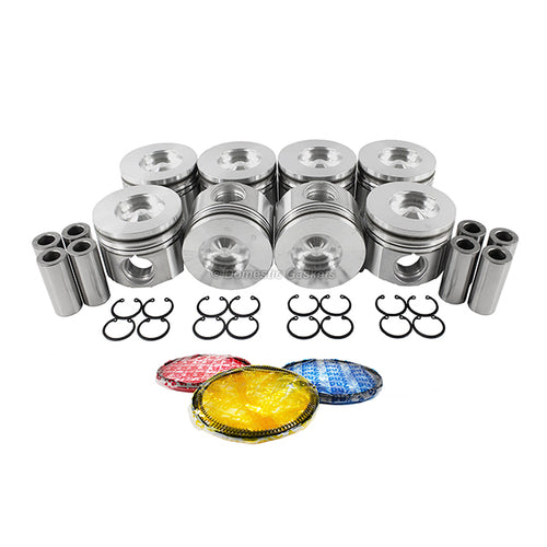 Pistons and Rings fit 94-03 Ford 7.3L OHV Power-Stroke