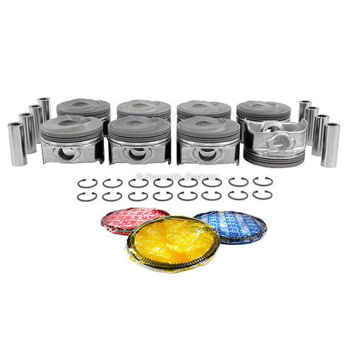 Pistons and Rings fit 14-20 Chevrolet 5.3L V8 OHV 16v