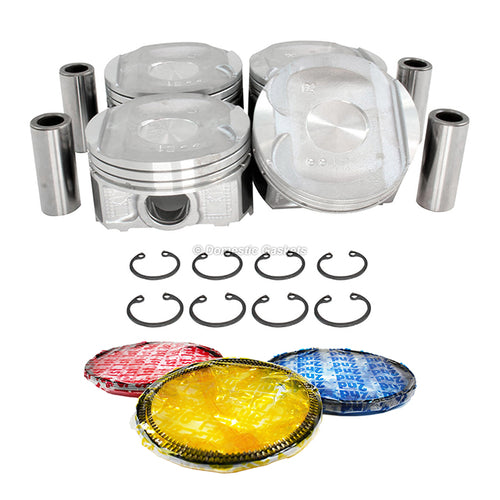 Pistons and Rings fit 14-15 Subaru XV 2.0L H4 DOHC 16v