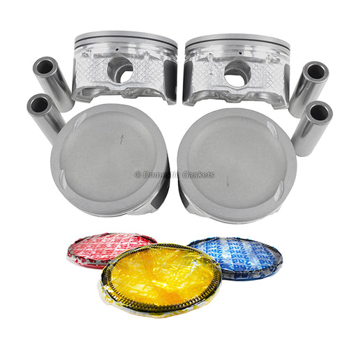 Pistons and Rings fit 03-10 Ford Mazda 3 2.3L L4 DOHC 16v