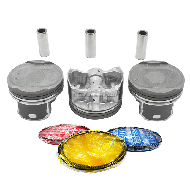 Pistons and Rings fit 14-18 Mitsubishi Mirage 1.2L L3 DOHC