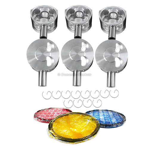 Pistons and Rings fit 97-02 Mazda 2.3L V6 DOHC 24v