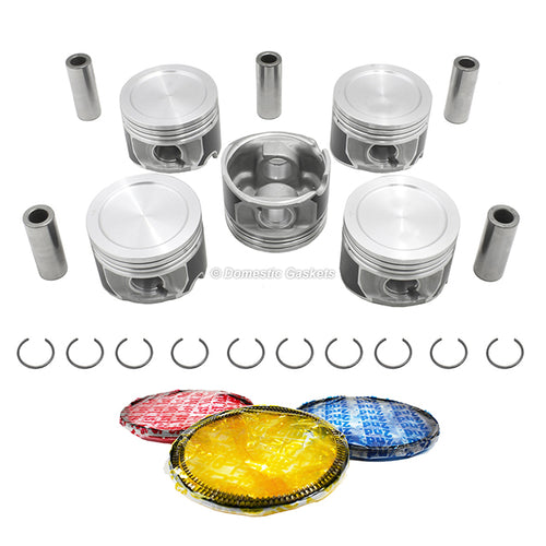 Pistons and Rings fit 03-13 Volvo 2.4L-2.5L L5 DOHC