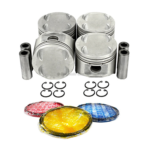 Pistons and Rings fit 94-97 Kia 1.6L L4 DOHC 16v