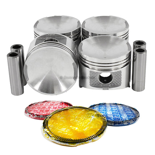 Pistons and Rings fit 82-83 Nissan 310 1.5L L4 SOHC 8v