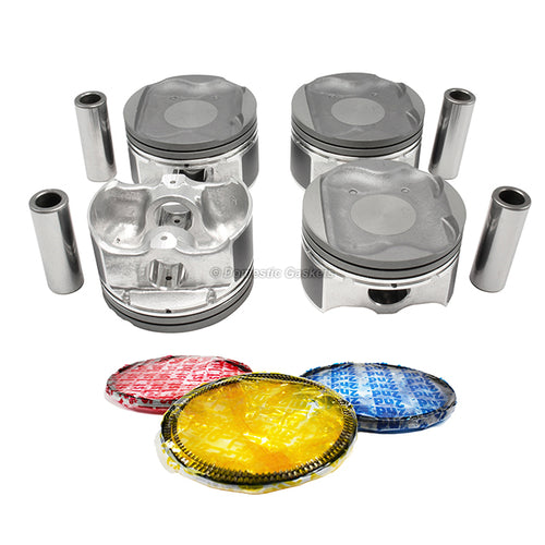 Pistons and Rings fit 12-16 Nissan Versa 1.6L L4 DOHC 16v