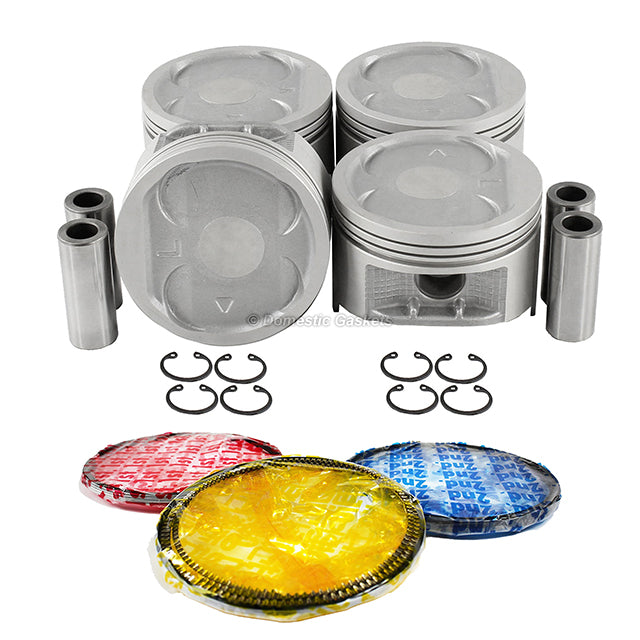 Pistons and Rings fit 90-96 Subaru 2.2L H4 SOHC 16v
