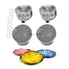 Pistons and Rings fit 04-15 Saab 2.5L H4 DOHC 16v EJ255