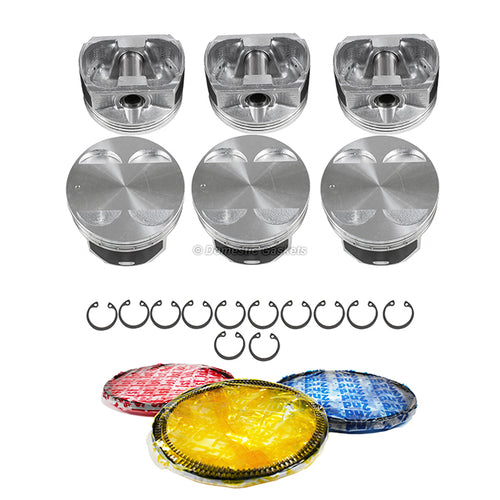 Pistons and Rings fit 05-09 Subaru B9 3.0L H6 DOHC 24v