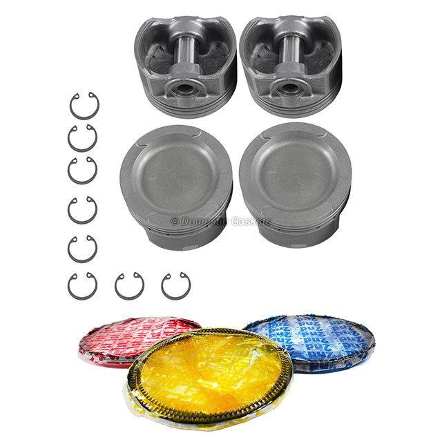 Pistons and Rings fit 96-02 Volkswagen 2.0L L4 SOHC 8v