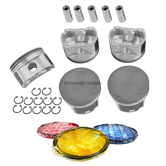 Pistons and Rings fit 05-14 Volkswagen 2.5L L5 DOHC 20v