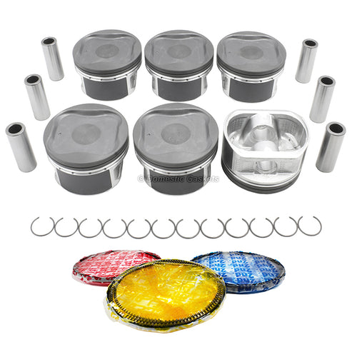 Pistons and Rings fit 06-13 Lexus GS350 3.5L V6 DOHC 24v
