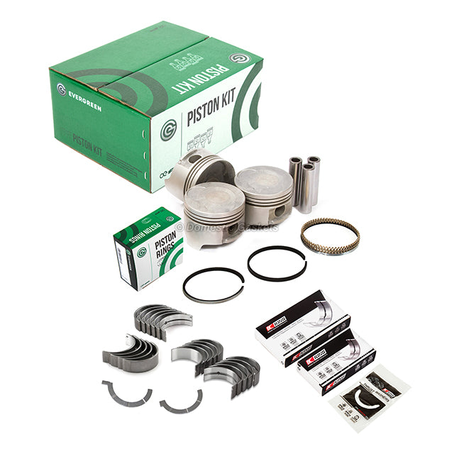 Pistons Bearings Rings Fit 89-00 Chevrolet Geo Metro 1.0L SOHC