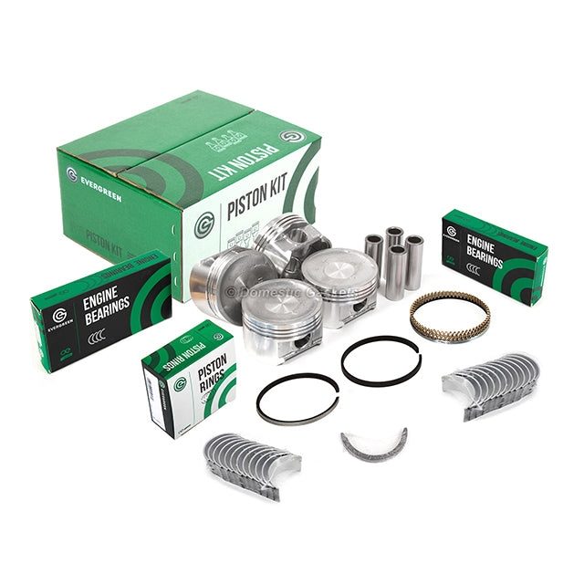 Full Gasket Set Bearings Pistons Fit 01-05 Honda Civic DX LX 1.7L SOHC D17A1