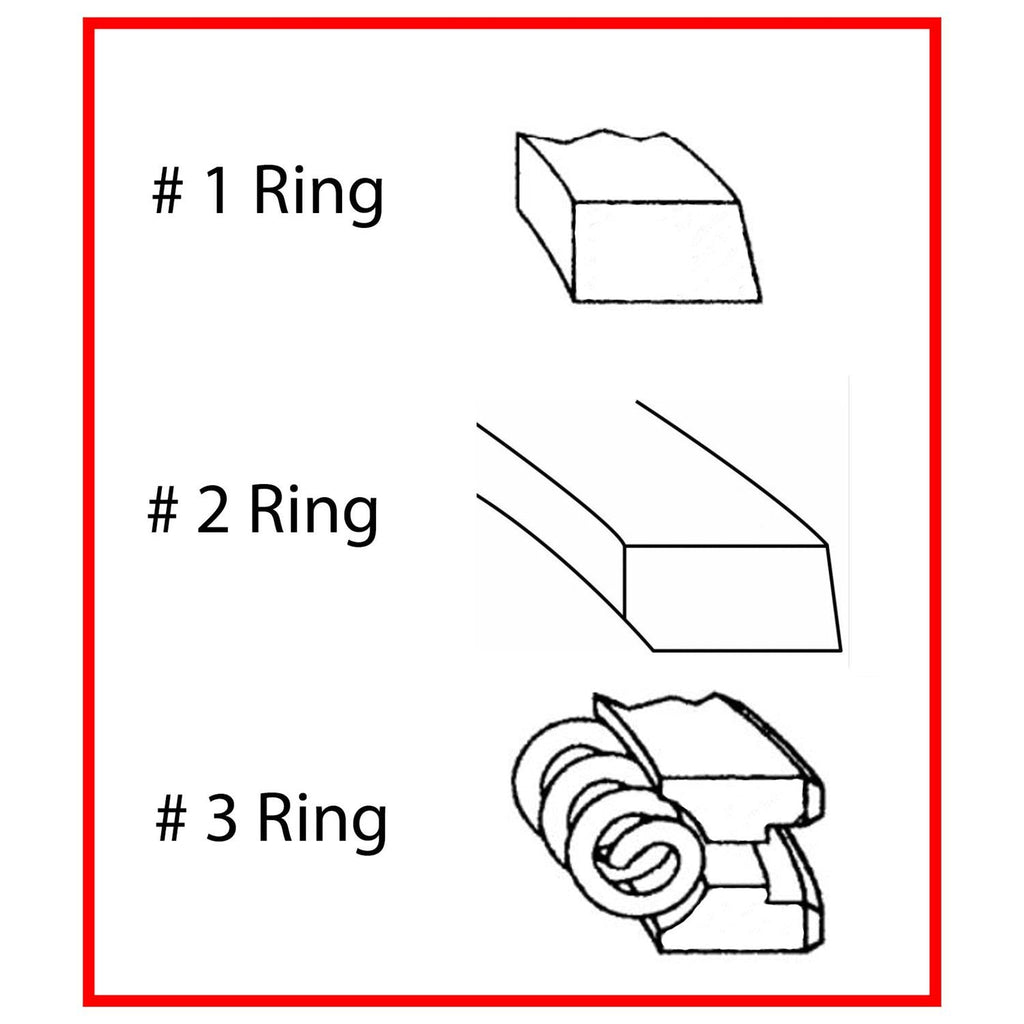 Enginetech R96826-.50 Engine Cast Iron Piston Ring Complete Set for Ford and Mercury Models