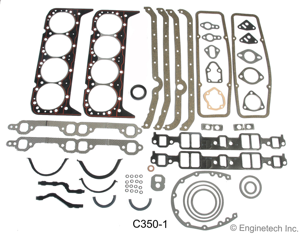 Enginetech RCC350AP-STD Engine Rebuild Kit for GMC and Chevrolet Cars and Trucks