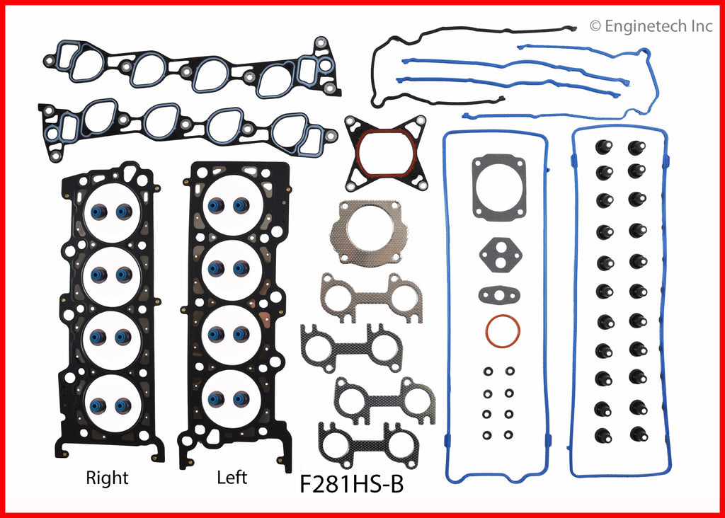 Enginetech RMF330AP-STD Premium Engine Rebuild Kit for Ford E-Series and Econoline Vehicles