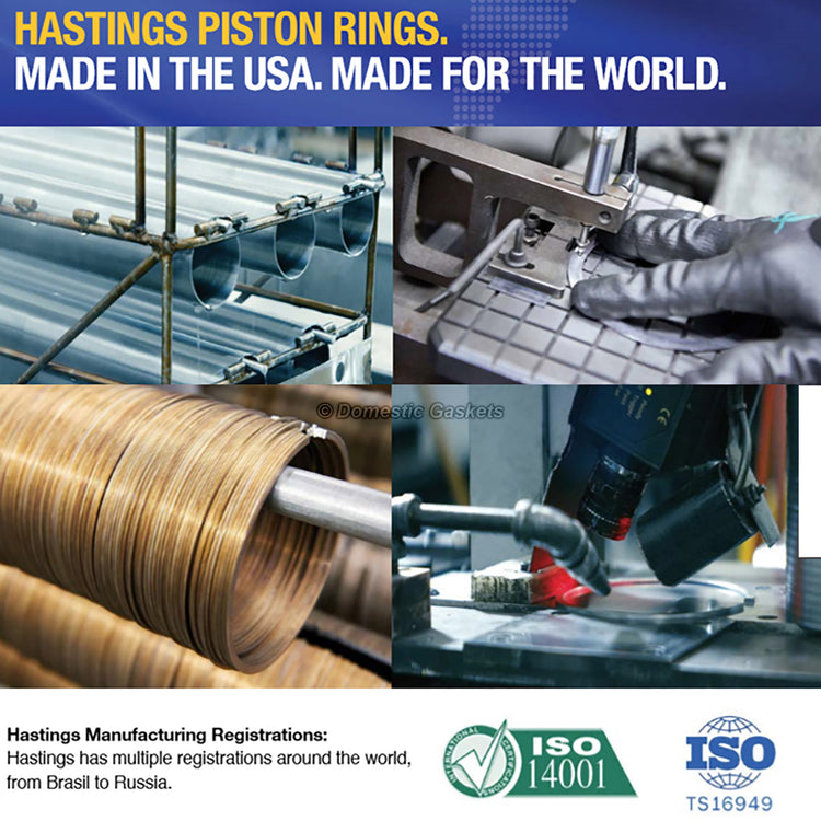 Hastings Piston Rings Fit 03-10 Ford Diesel Turbo Power Stroke 6.0L