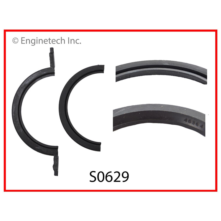 Enginetech Engine Rear Crankshaft Seal - 2 Piece for GMC 1963-1965