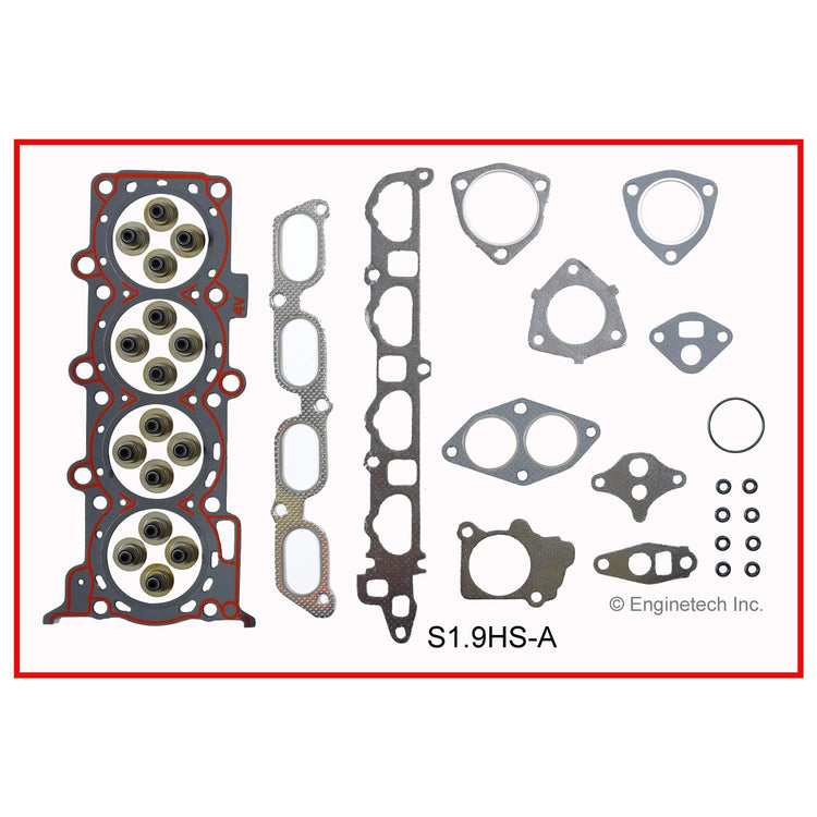 Enginetech Engine Cylinder Head Gasket Set for Suzuki Cars and Trucks with Head Bolts – Part S1.9HS-AWB